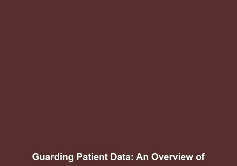 Guarding Patient Data: An Overview of HIPAA Compliance